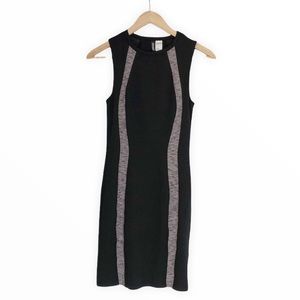 H&M Black Sleeveless Bodycon Fitted Dress